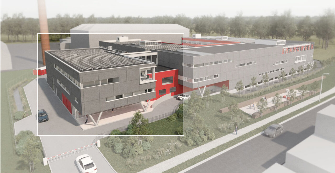 Fire Brigade Zone Centrum expands with a new building at the main fire station in Ghent.